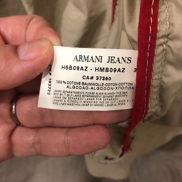 Men’s Armani Jeans Retro Bomber Jacket - Picture 6 of 9